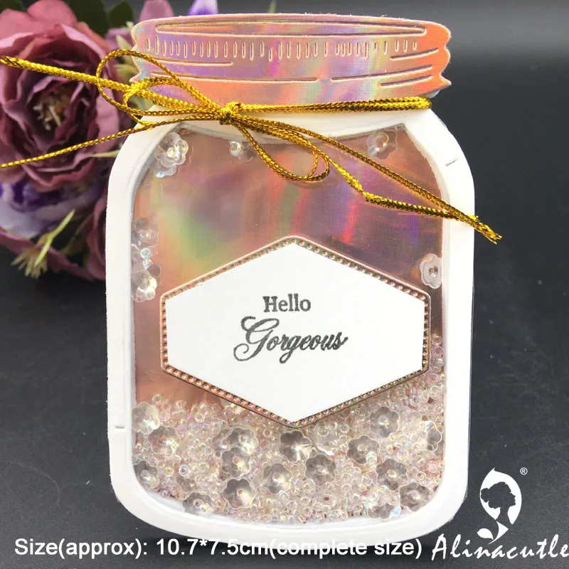 Металлическая высекальная штампованная бутылка желаний конфет банка для