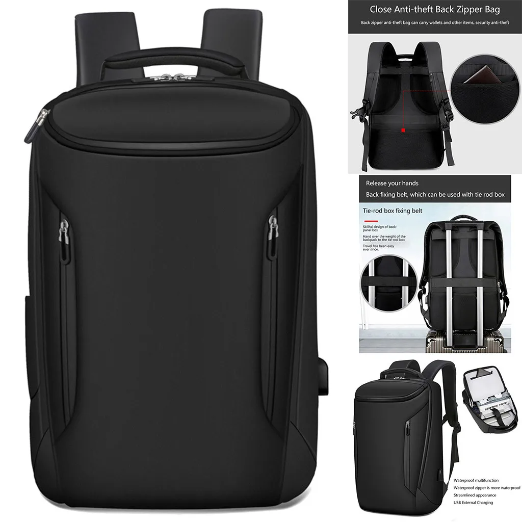 Высокое качество Носимых устройств для мужчин Анти-Вор водонепроницаемый 15,6 ноутбук USB рюкзак для путешествий школьный компьютер сумка Поддержка прямой доставки