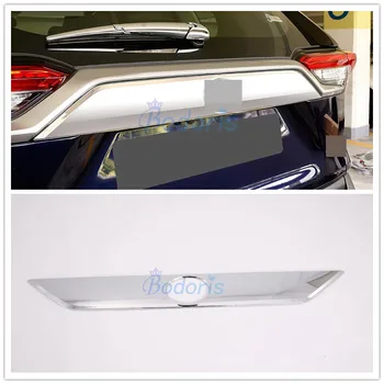 

For Toyota RAV4 XA50 2019 2020 Silver Color Rear Trunk Steamer Trim Tail Gate Garnish Panel Car Styling Accessories