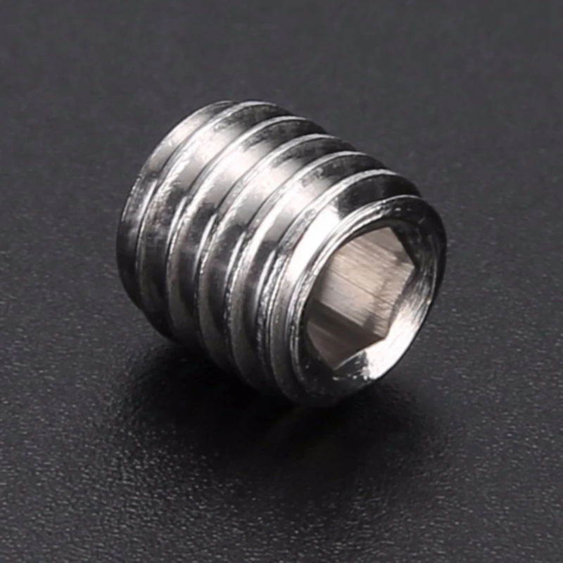 200Pcs 304 Stainless Steel Grub Screws Hex Socket Screw Assortment Kit Set M3/M4/M5/M6/M8