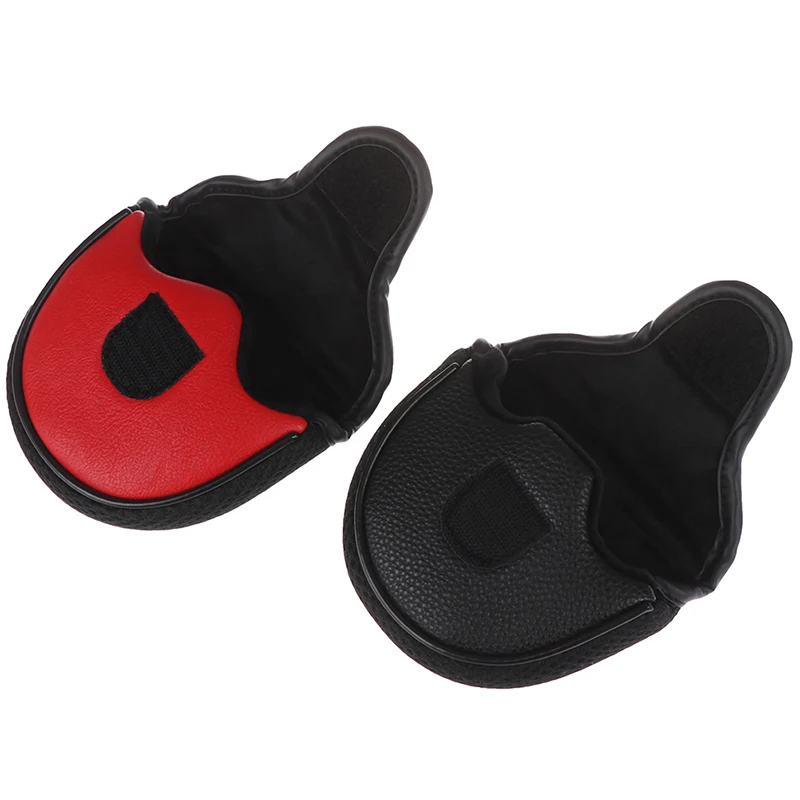 Golf Mallet Putter Head Cover Golf Headcover Protector Bag Golf Clubs Accessories Golfer Equipment Black Red