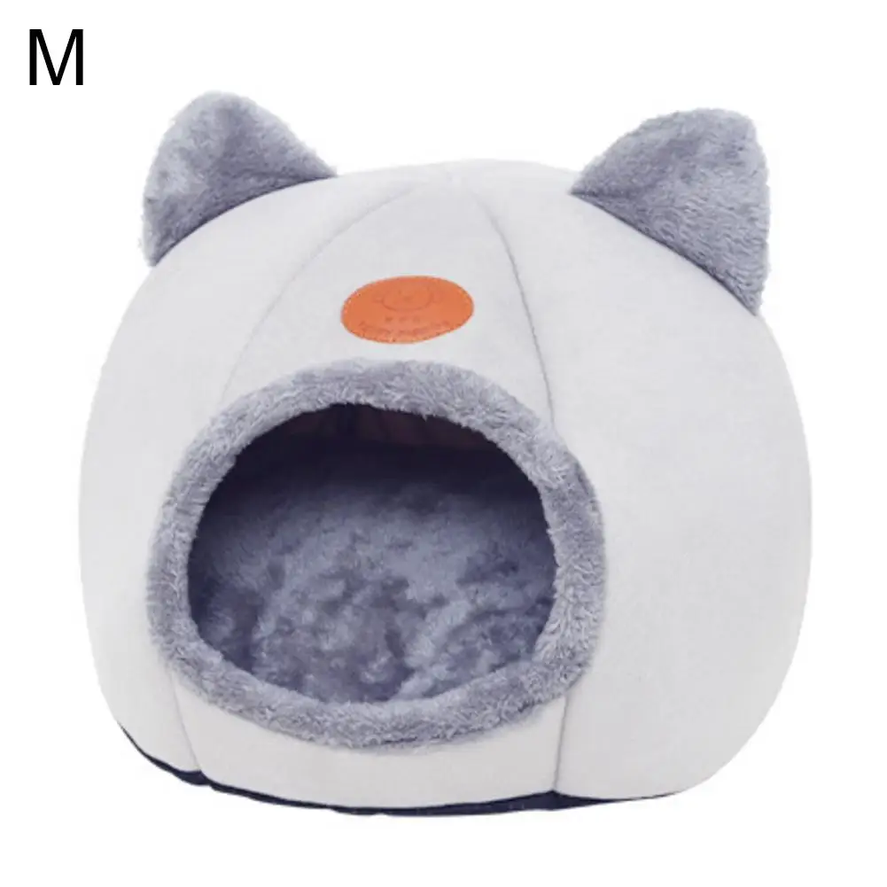 AUGKUN гнездо для домашних кошек со съемной моющейся подушкой теплая кровать для домашних животных зимний коврик для сна для щенков