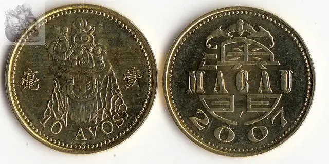 Macau 1 Cent Coins Asia New Original Coin Unc Collectible Edition Real Rare Commemorative Random Year | Дом и сад