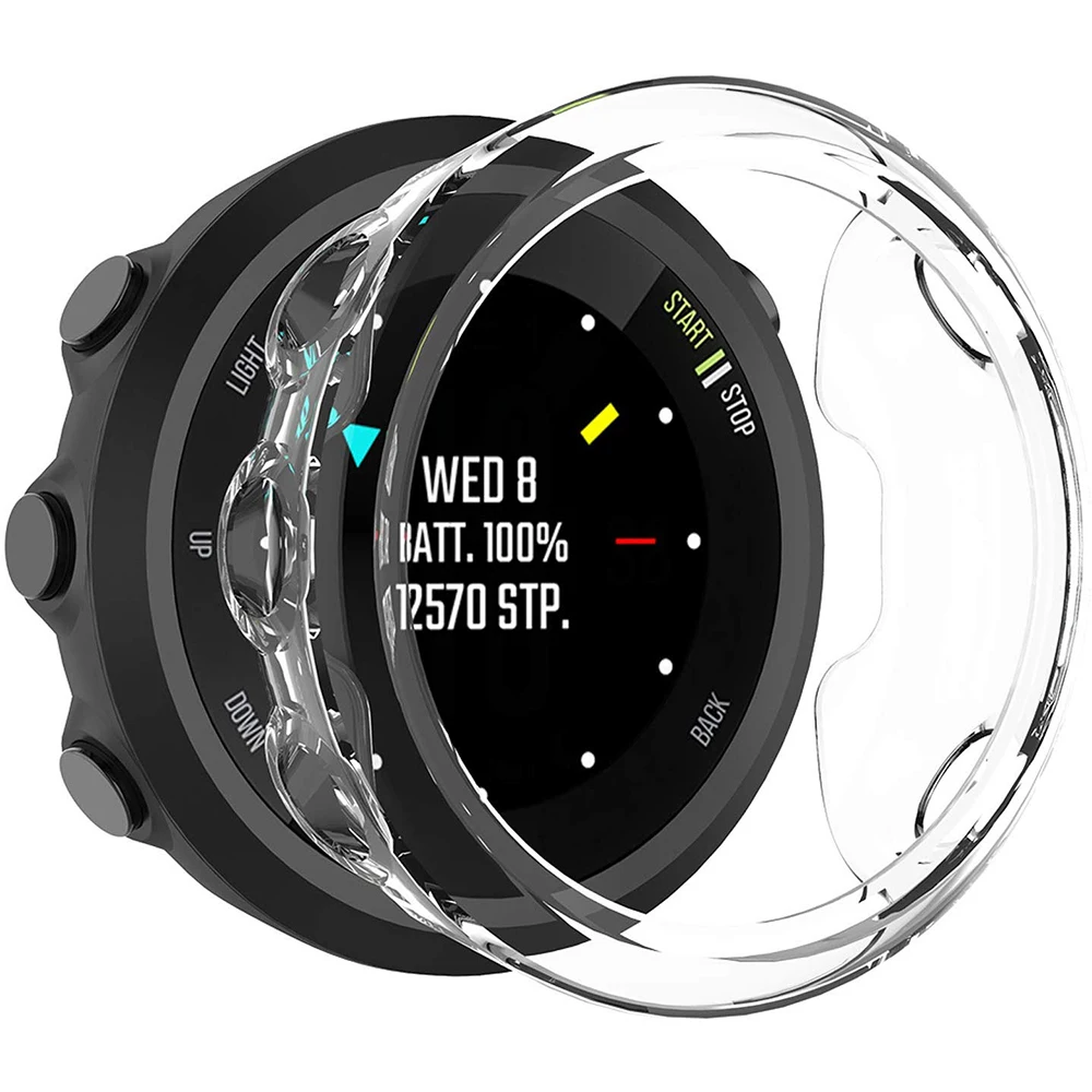 Для Garmin Forerunner 45s 39 мм чехол мягкий, гибкий, из ТПУ защитный чехол Чехол-бампер чехол для Garmin Forerunner 45 42 мм