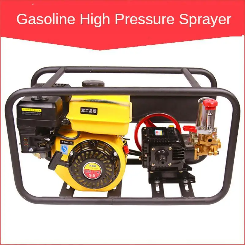 

30M Gasoline High Pressure Sprayer Orchard High Pressure Sprayer Garden Plunger Pump Frame Type Agricultural Water Pump