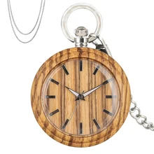 Винтаж стиле чистого дерева кварцевые карманные часы Классический 12 часов Дисплей Круглый циферблат коричневые деревянные подвесные часы Лучшие подарки пункт