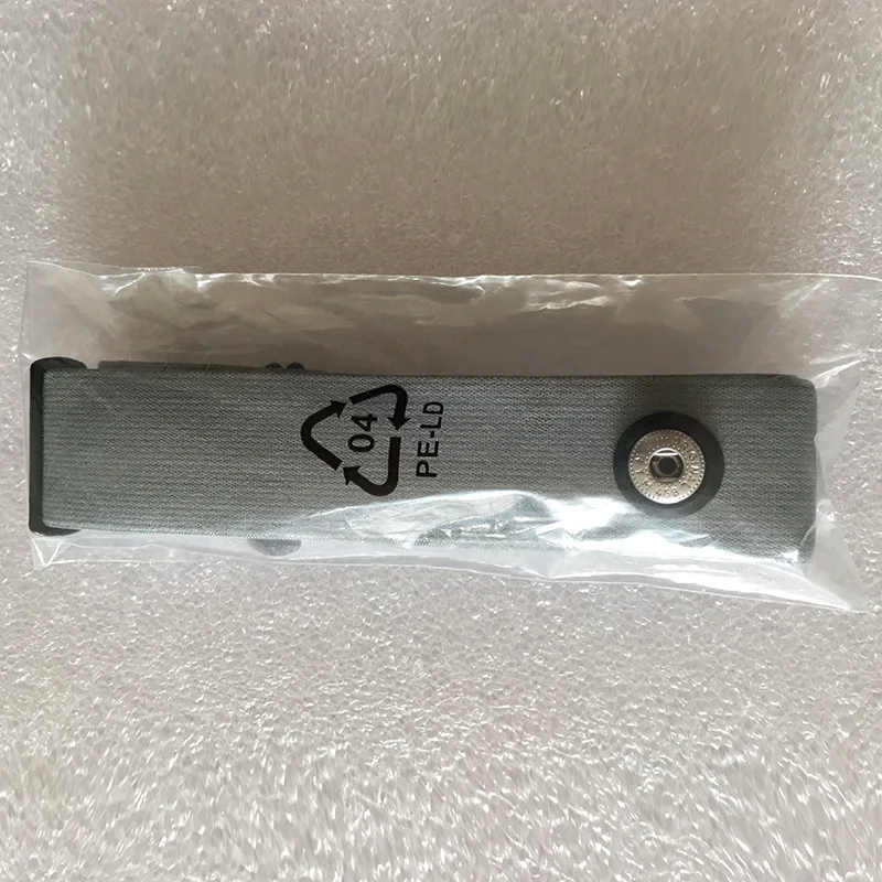 8 Heart Rate Monitor Band Replacement Soft Chest Strap Belt work with Polar Garmin Wahoo Bryton Geonaute Transmitters Grey