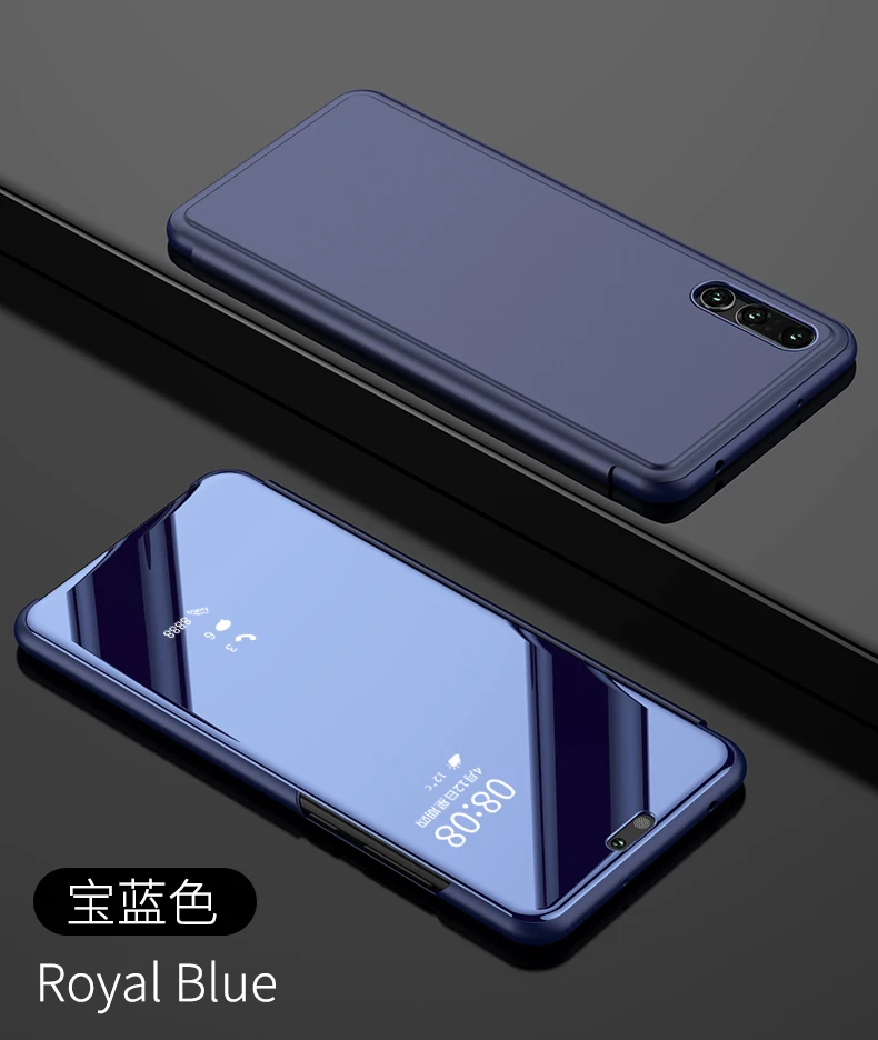 Зеркальный чехол для Huawei P20 Lite 2019 P30 Pro P10 Plus флип-кейсы кожаный + пластиковый