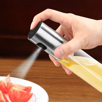 

Stainless Steel BBQ Oil Sprayer Olive Oil Spray Bottle Vinegar Dispenser Water Pump Grill Salad Cooking Baking Kitchen Tool 1 PC