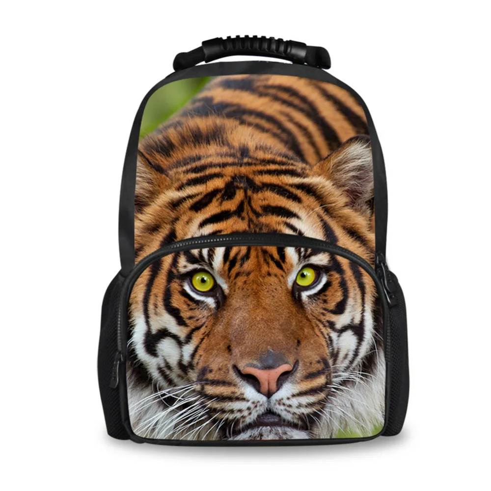 Customzied Tiger 3D Печатный Рюкзак школьный рюкзак из фетра высокого качества школьные