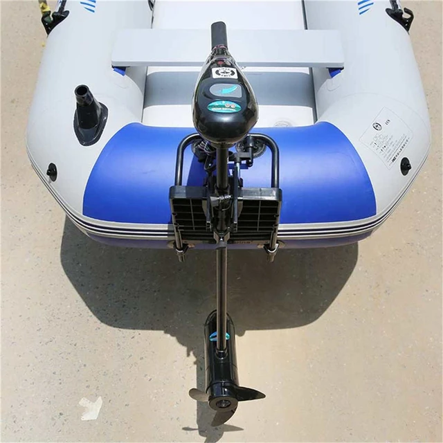 Motor elétrico do barco inflável, impulso do caiaque com suporte de  montagem do motor, acessório bote, 50 LBS, 12 V - AliExpress