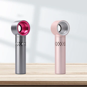 

Bladeless Fan Protable Handheld Cooling Fan USB Mini Fan Desktop Electric Fan Rechargeable Quiet 3 Gear