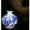 Jingdezhen Ceramic New Chinese Peony Flower Vase Blue And White Porcelain Ornaments Lliving Room Fine Bone China Vase Decoration 3