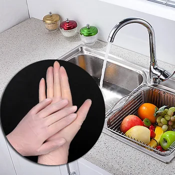

100 PCS Disposable PVC Gloves For Factory Restaurant Nail Salon Inspection Work Clean Environmentally Friendly And Durable TP899