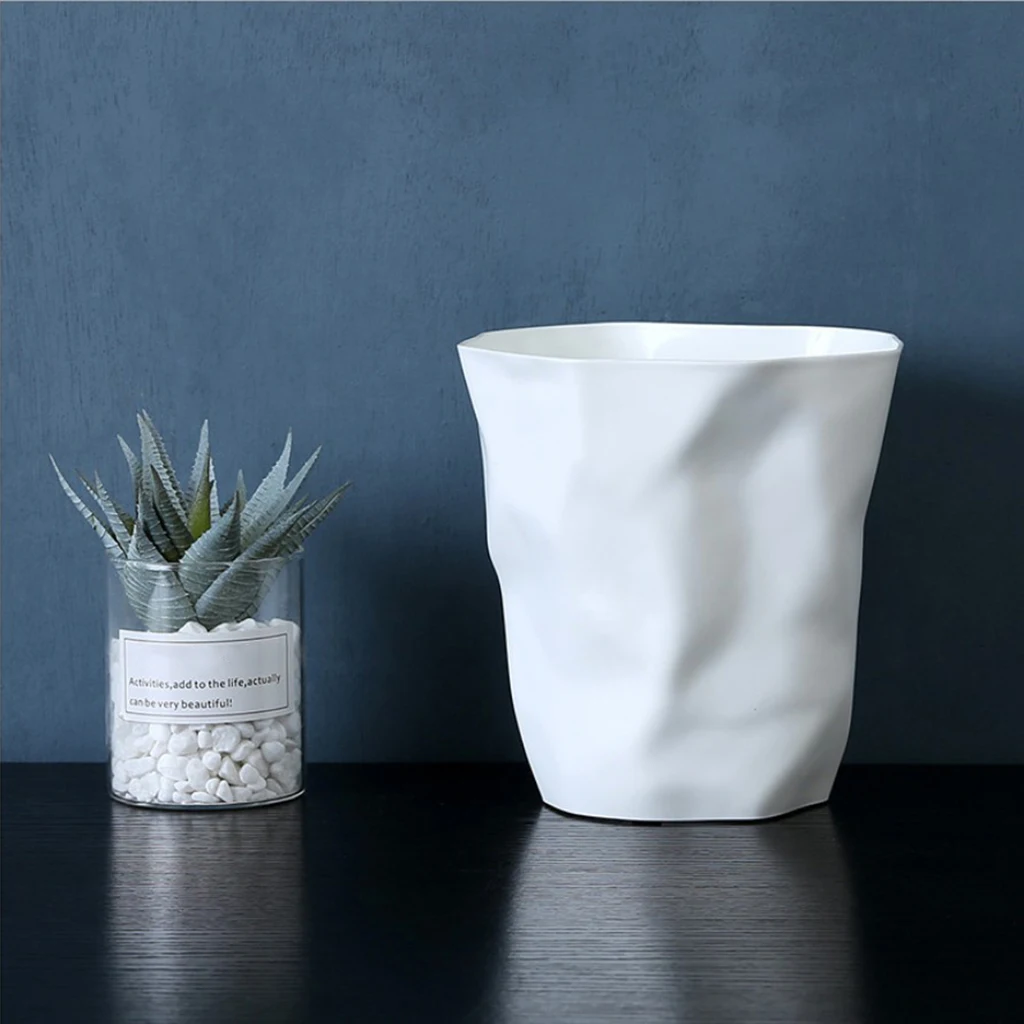 Mini Recycling Bin Tabletop Ashtray Waste Basket Living Room Kitchen Hotel