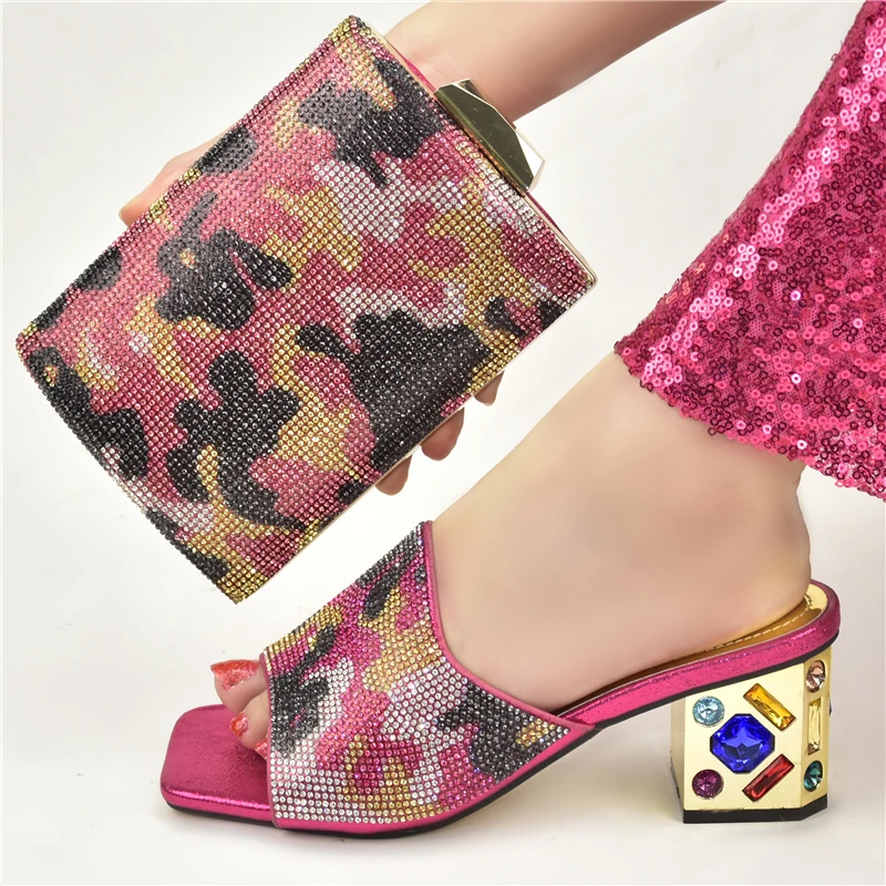 New Italian Ladies Shoes and Bags to Match Set Women Shoes and Bag Set African Sets Nigerian Women Party Bag