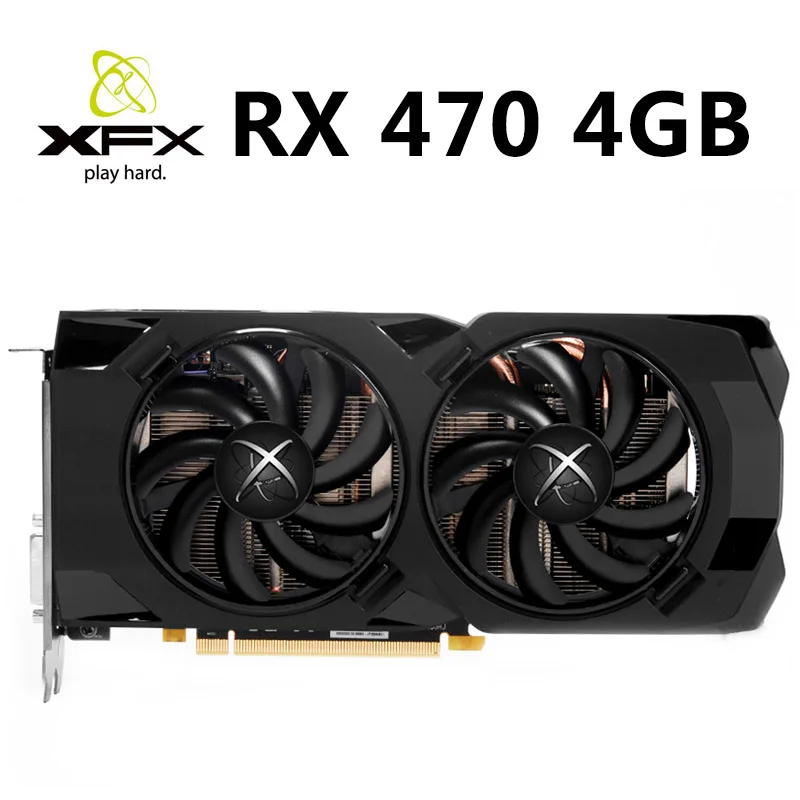 

XFX RX 470 4GB 256bit GDDR5 ordenador de sobremesa para juegos tarjetas gráficas tarjeta de vídeo MD RX 400 serie tarjetas VGA