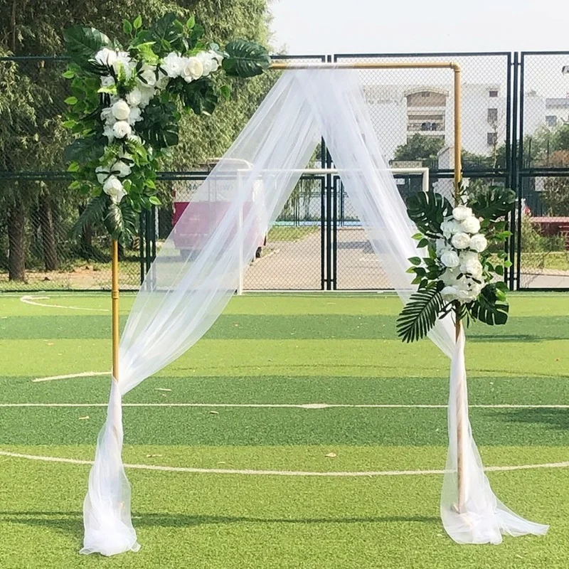 鍛造鉄平方アーチ棚屋外結婚式の装飾パーティーtステージ背景フレーム花スタンド結婚式のアーチの小道具ウェディング アーチ AliExpress