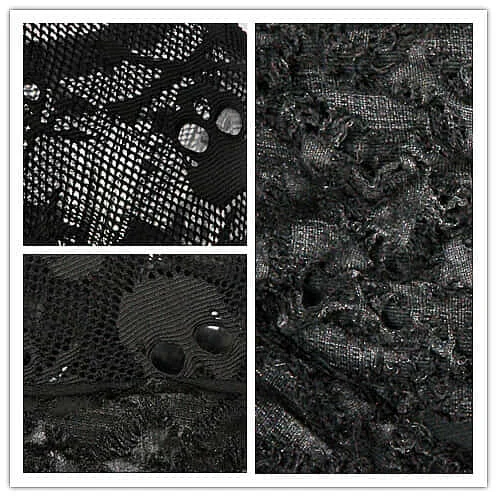 Darkinlove женские готические Grungy Короткие топы сексуальные кружевные вечерние Cosply черные футболки с длинными рукавами