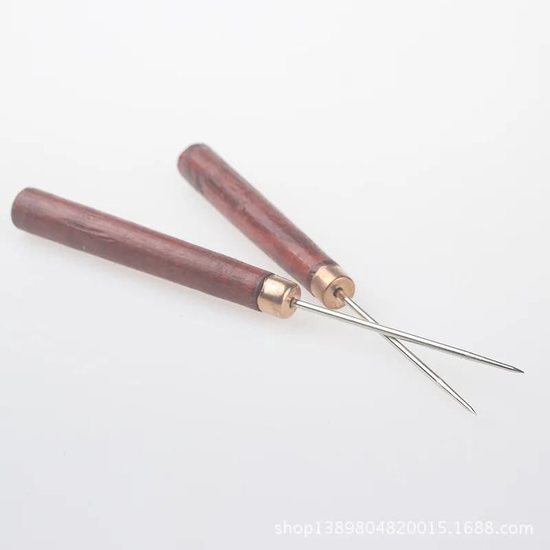 Qian mei diantong Awl DIY кожаные товары коровья кожа инструмент загорелая кожа скульптура Тип рисунки ручка из плотной древесины прямой конус