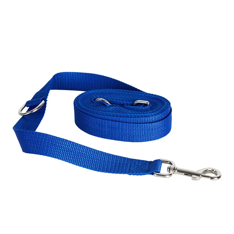 Pet Supplies Dog Leash Double Hook Traction Rope Running Belt Rope Adjustable Waist Imitation Nylon Leash Metal Buckle images - 6