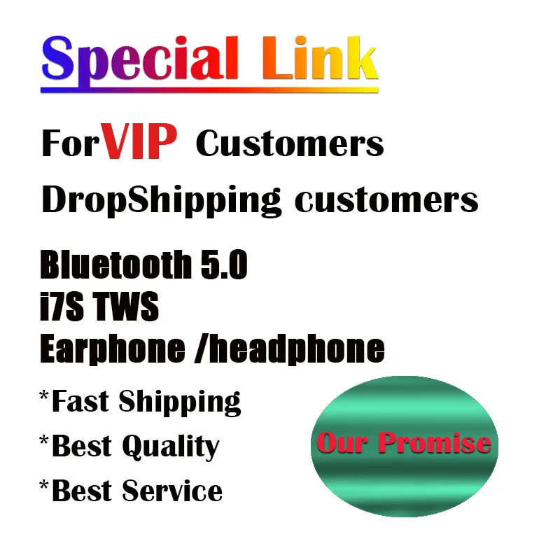 

Fast shipping Dropshipping Customer VIP link i7s tws bluetooth 5.0 earphone for iphone headphone for Samsung for all smart phone