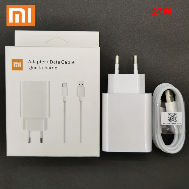 65 watt car charger Xiaomi 27W Fast Charger QC4.0 Fast Charge Adapter Type c For Mi 9 10 11 9t 10t pro Poco F2 X3 redmi note 7 8 9 9s 10 K20 K40 Pro usb charger 12v