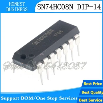 

50PCS-100pcs/lot 74HC08 74HC08N SN74HC08N DIP-14 IC Free shipping