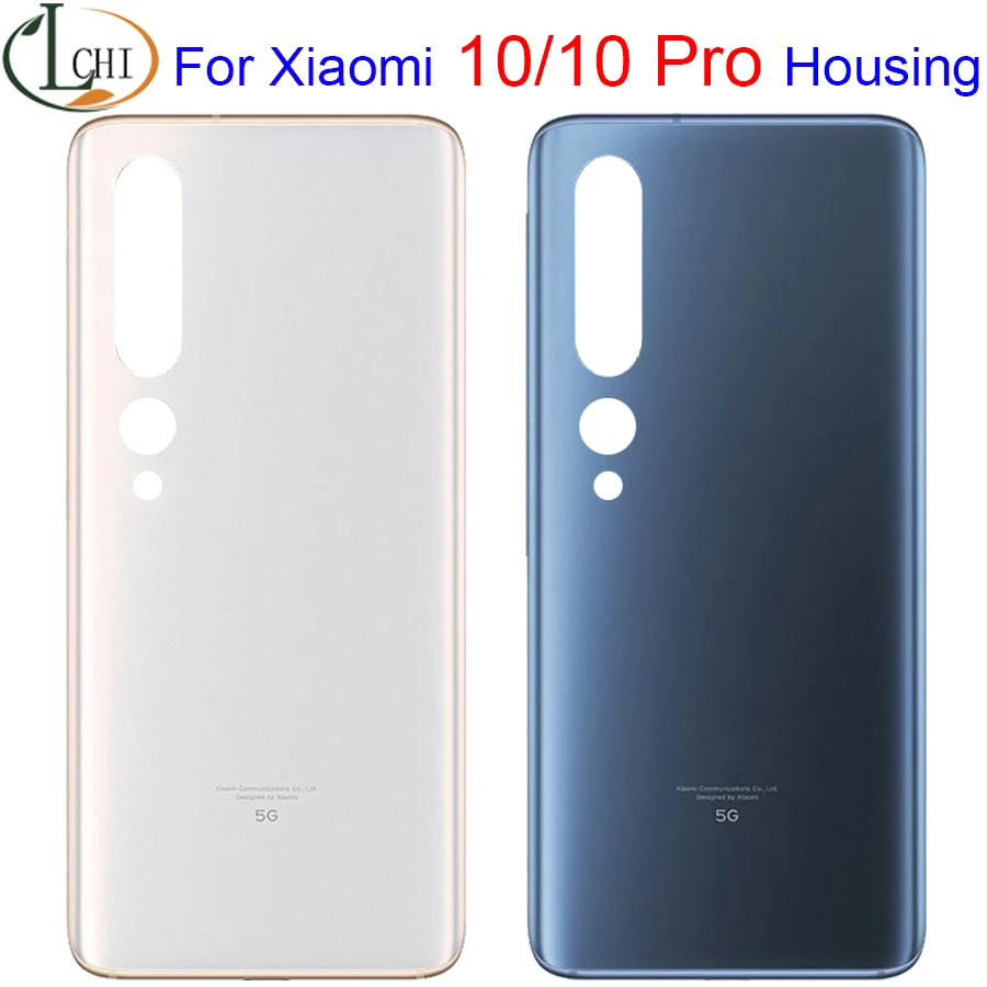 Оригинальный чехол с аккумулятором для Xiaomi Mi 10 задняя крышка со стеклом корпус