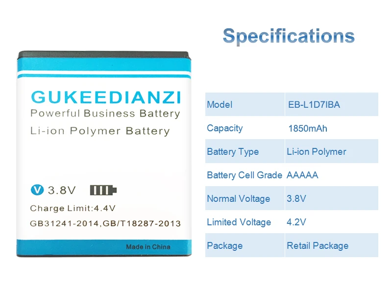 GUKEEDIANZI 4500 мАч EB-L1D7IBA батарея для samsung Galaxy SII S2 T-Mobile версия T989 i515 i717 SHV-E120S E120L i547 L700
