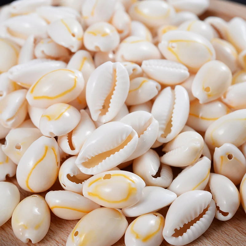 

White Oval Natural Shell Conch Beads 20mm Cowry Cowrie Tribal Loose Spacer Beads For Jewelry Making Bracelet Crafts Accessories