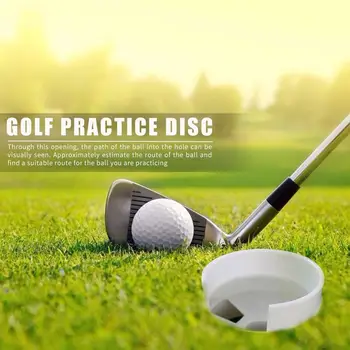 

1pc White Plastic Golf Putting Green Hole Cup Ring Aid sports Backyard Field Outdoor Accessory Practice Equipment Golf Trai L3D3
