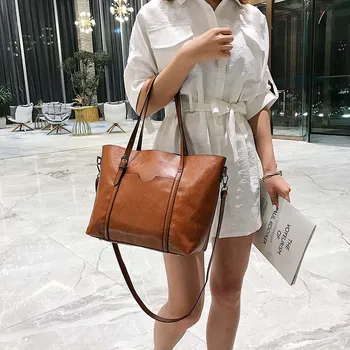 

Big Women Handbag Leather Women Shoulder Bags Designer Women Messenger Bags Ladies Casual Tote Bags Sac A Main