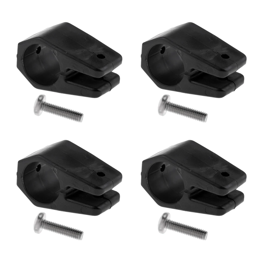 4pcs Bimini Top Hinge Nylon Jaw Slide, Marine Boat Hardware Fitting 1 inch 25mm