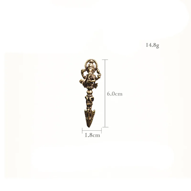 brass vajry charms (7)