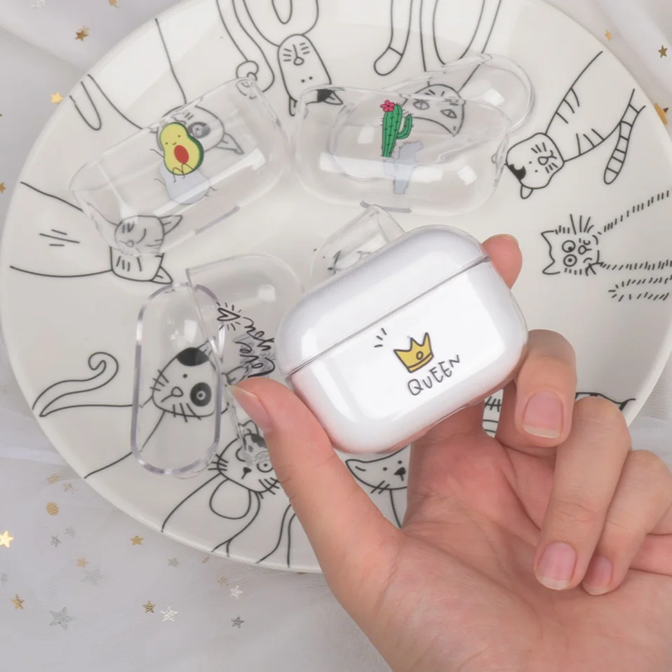 Чехол для AirPods Pro, Роскошный прозрачный чехол для наушников, чехол для Air pods Pro 3 Apple TWS, силиконовый защитный чехол Fundas