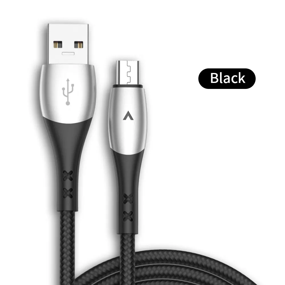 Black SmartDevil Micro USB кабель 3A Быстрая зарядка зарядное устройство для Xiaomi samsung Galaxy S7 S6 J7 Edge Note 5 Android USB кабель для телефона - Цвет: Black