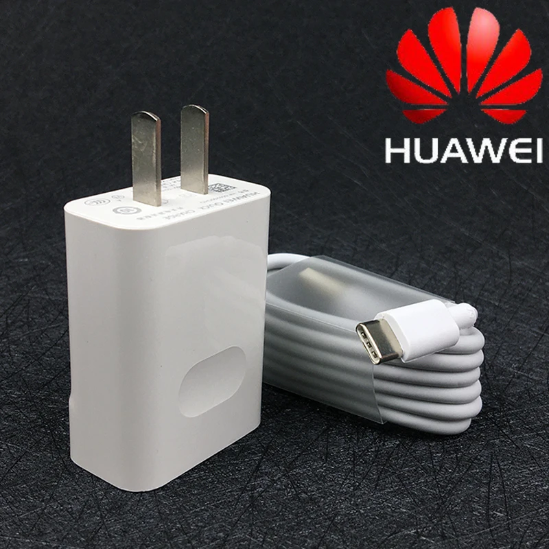US with type c Huawei QC 2,0 Быстрая зарядка адаптер usb type c для honor 9 nova 3 4 4e 5e p20 lite p9 mate 20 lite - Тип штекера: US with type c