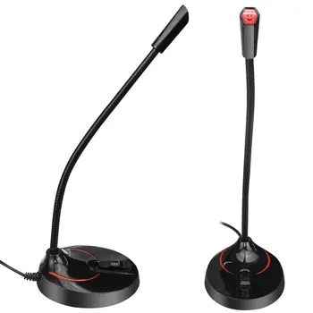 

Computer microphone 360 Degree Adjust Freely Studio Speech Microphone Gaming Chatting USB Microphone Desktop PC Laptop