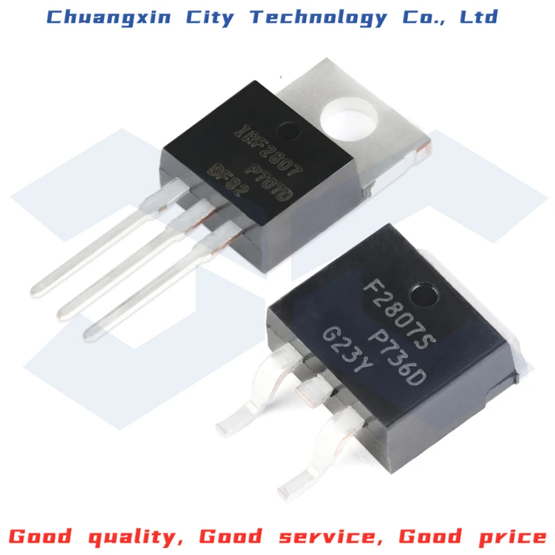 100% новый и оригинальный IRF2807PBF TO-220 IRF2807STRLPBF TO-263-3 N-channel 75V/82A DIP/SMD MOSFET | Компьютеры