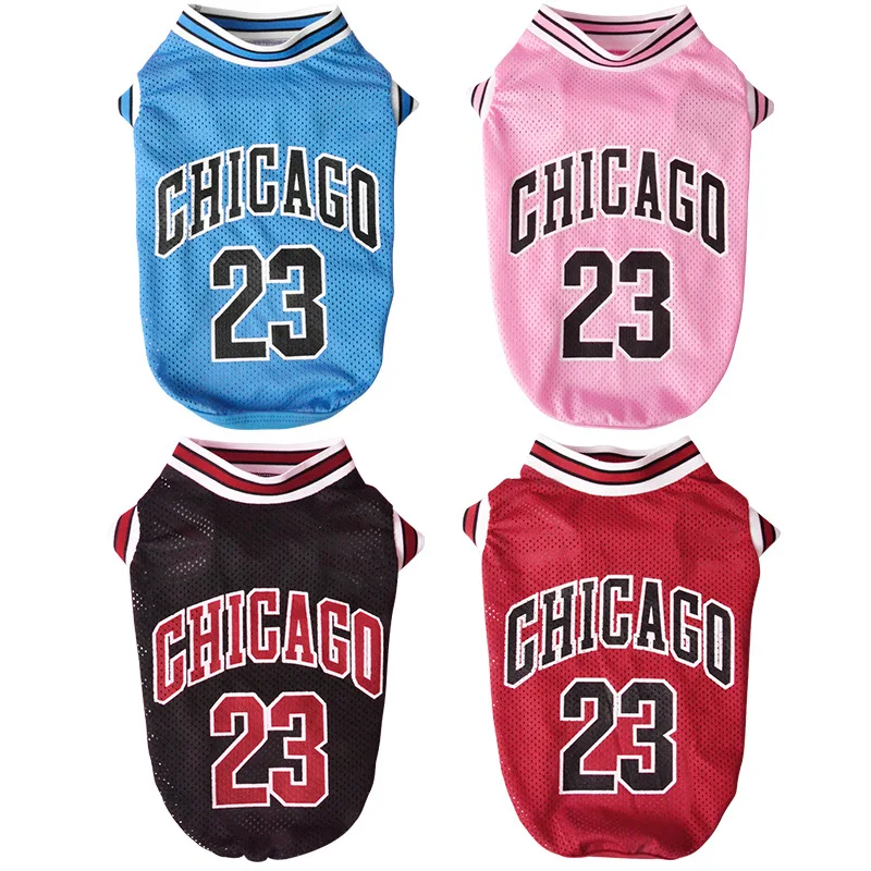 

New Pet Dog Clothes Summer Sports Dog Vests Mesh Pet Dog Basketball Team Uniform Shirts for Chihuahua size XS-5XLPet Products