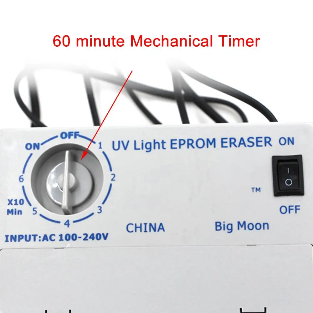 Высокоскоростной Ультрафиолетовый ластик УФ EPROM ластик ультрафиолетовый светильник стираемый таймер CFL EPROM ластик AC100-240V/DC150-320V