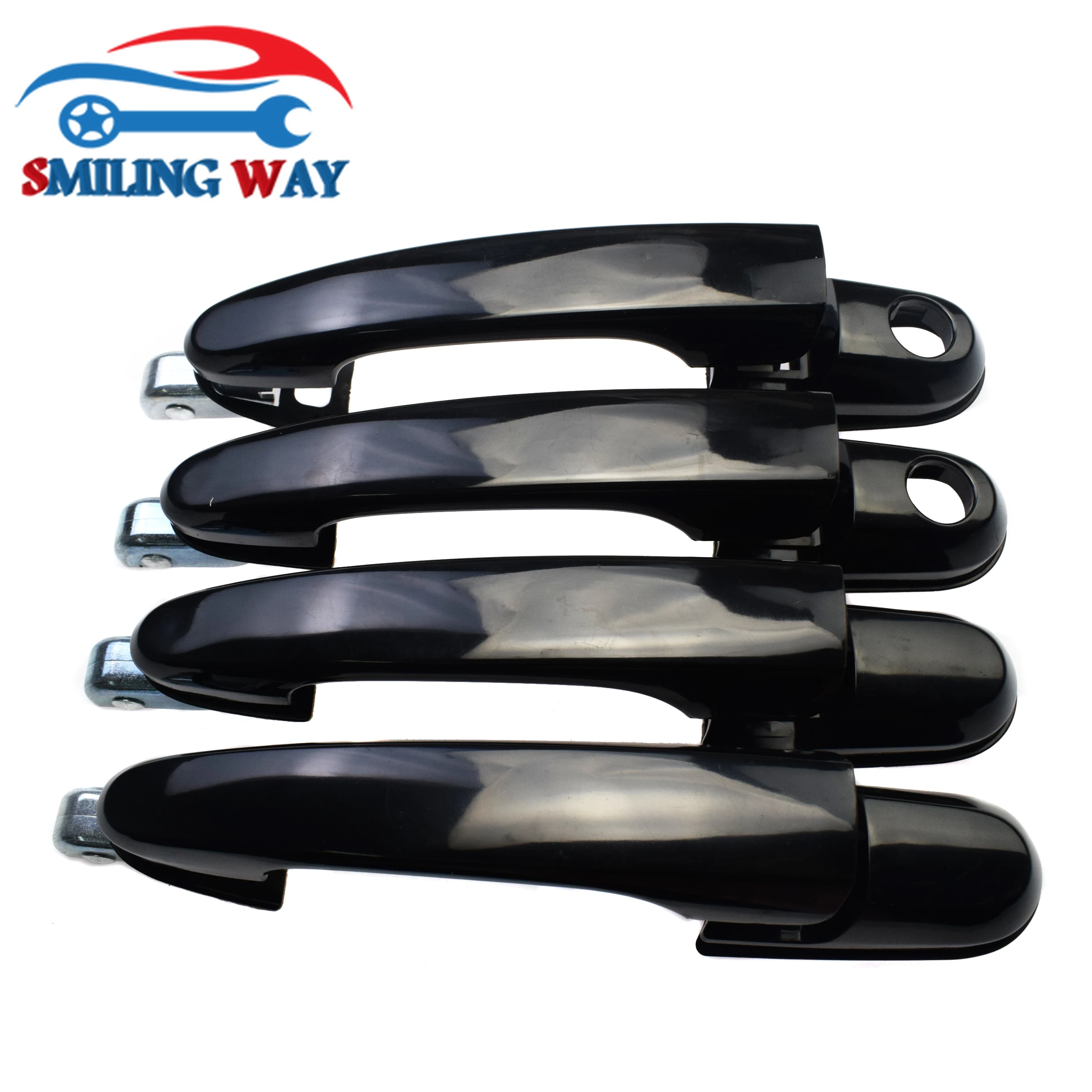 Ручка наружной двери SMILING WAY #4 шт. для Hyundai Tucson 2005 2006 2007 2008 2009 передняя задняя левая
