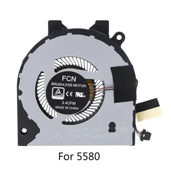 

Laptop Notebook CPU Cooling Fan Cooler Radiator Replacement for Dell 5580 Accessories Efficient Heat Dissipation Low Noise X6HA