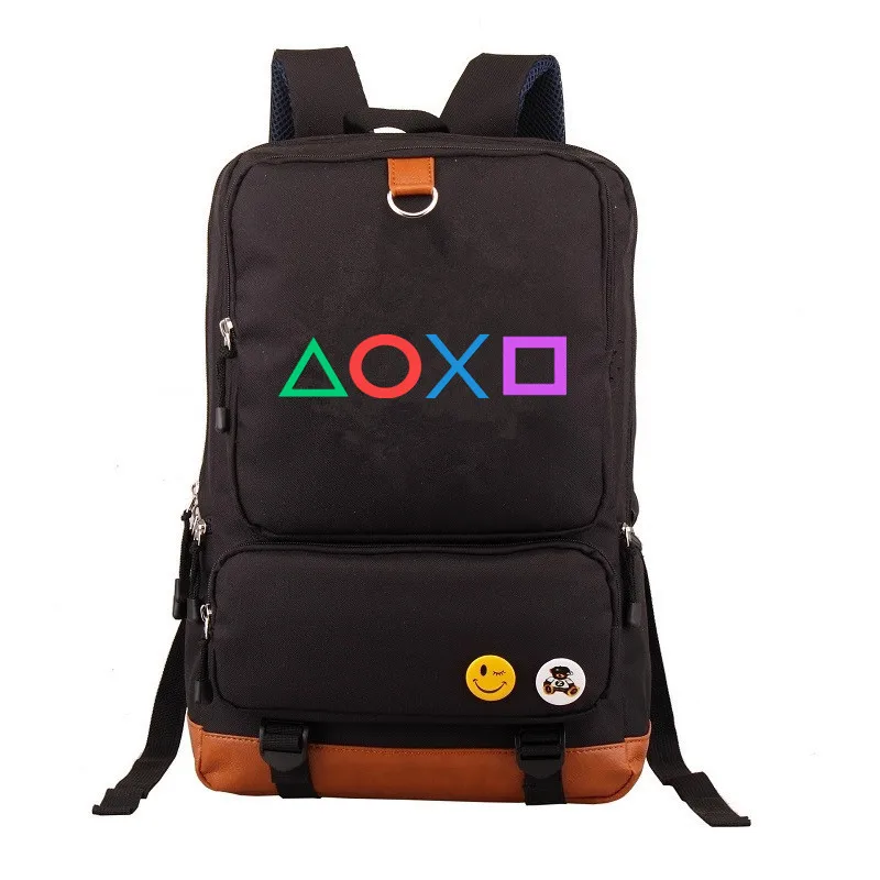 O Детская Playstation mochila Печать Рюкзак Ps4 школьная сумка дорожная сумка для ноутбука рюкзак для подростков - Цвет: O