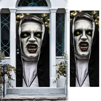 

Halloween Horror Door Stickers 3D Vampires Tooth Art Wall Sticker Scary Halloween Party Props Home Decor HUG-Deals