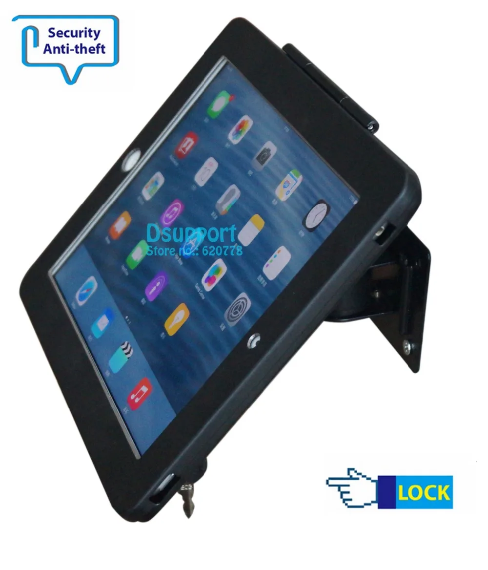 B-For 2018 Pro 12.9 Подходит для ipad 2/3/4/5/air/pro/10,5/12,9/11 настенный металлический корпус для ipad подставка для планшетного компьютера держатель для замка поддержка полного угла движения - Цвет: B-For 2018 Pro 12.9