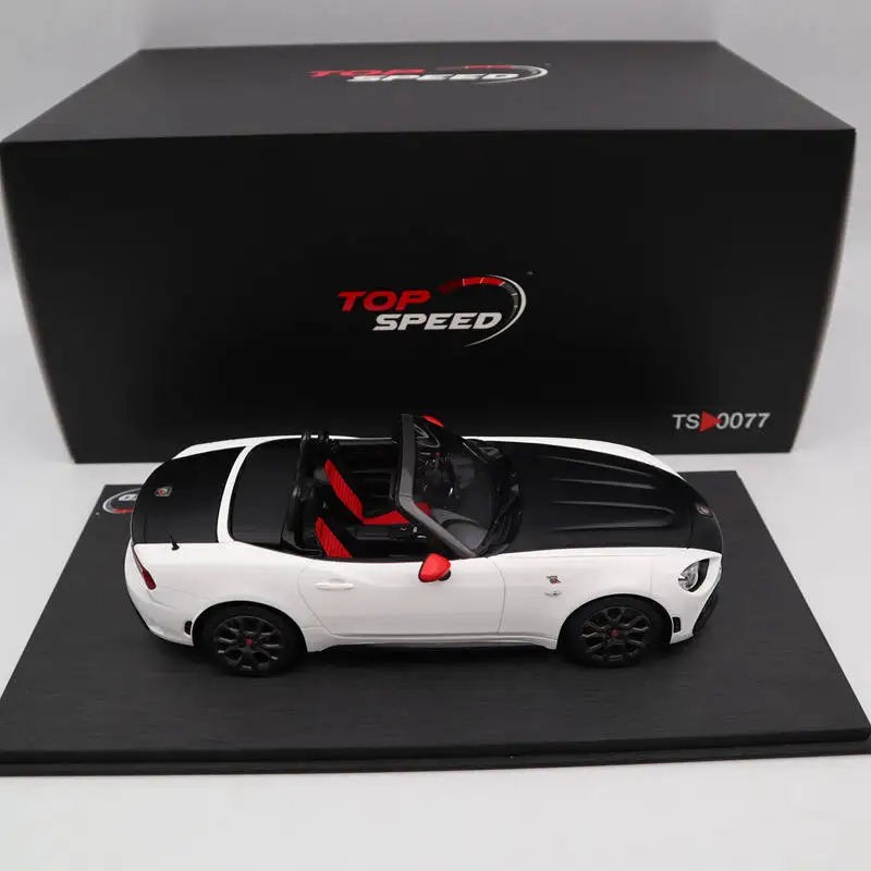 TOP SPEED アバルト 124 SPIDER 1/18 ミニカー 未開封 TOP SPEED アバルト 124 SPIDER 1/18 ミニカー 白