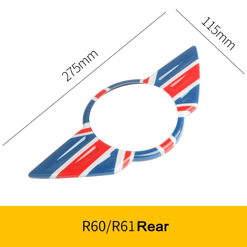 Unio jackr Big Эмблема из углеродного волокна Unio jack для Mini Cooper R55 R56 R57 R58 R59 R60 R61 F54 F55 F56 F57 F60 для Mini cooper sticker Countryman - Название цвета: Unio jackr Big