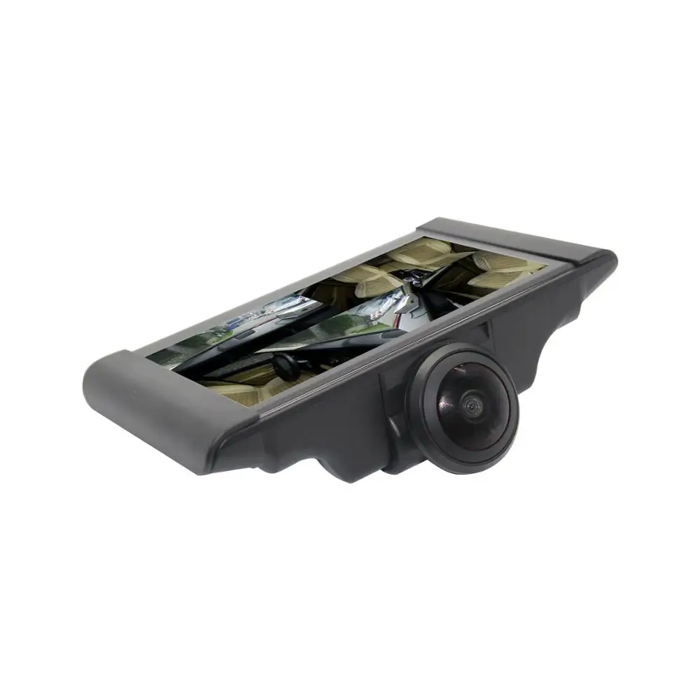 4.5 inch 360 degree panoramic car DVR1080P instrument panel camera IPS screen dual lens night vision surveillance video recorder